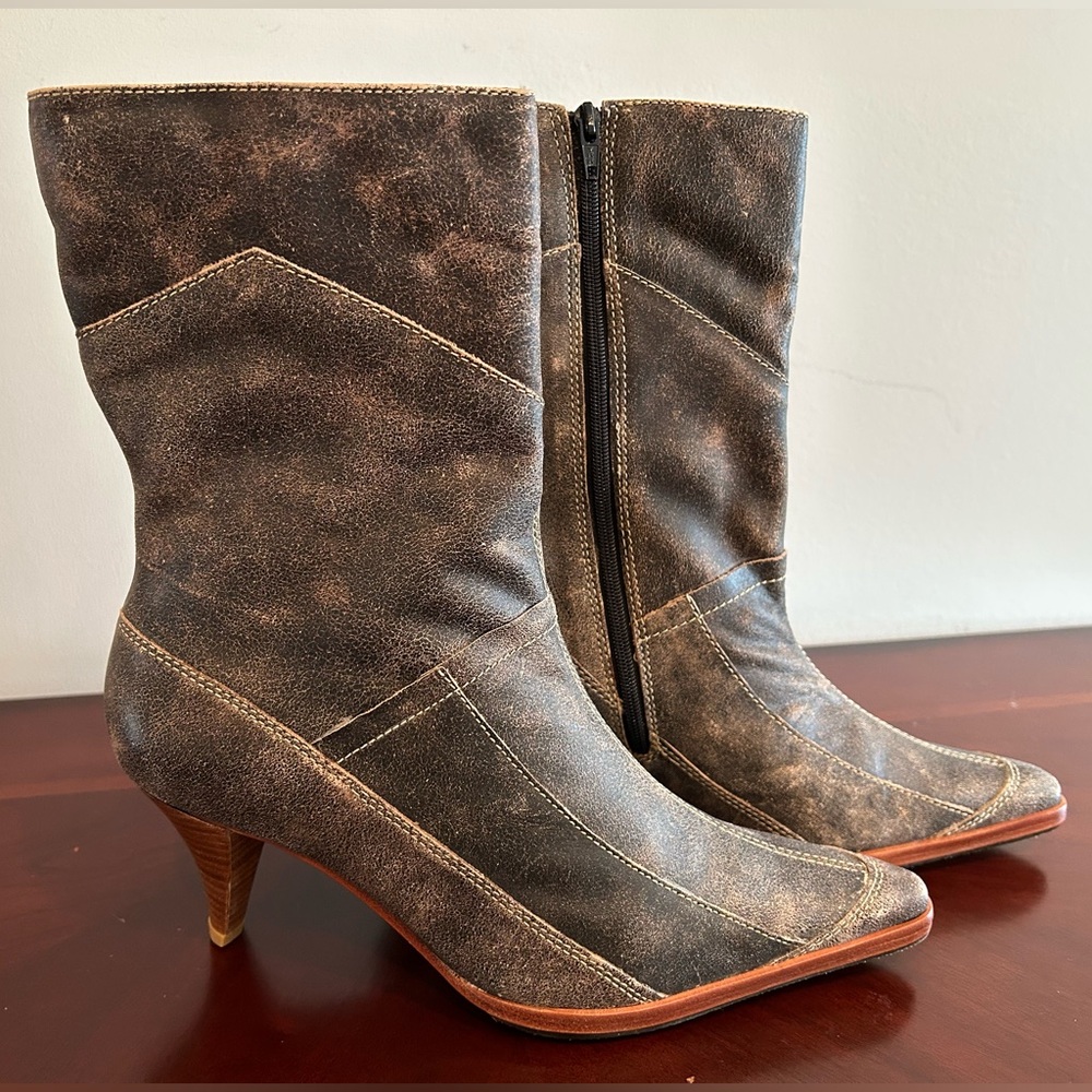 Brown Leather Ankle Boots by Pazzo in Brazil 🇧🇷